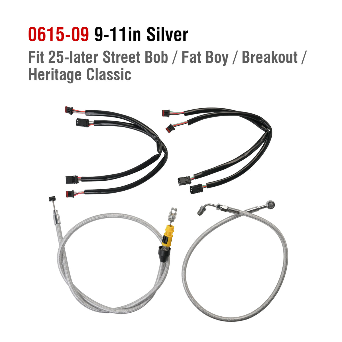 COMPLETE HANDLEBAR CABLE & BRAKE LINE KIT