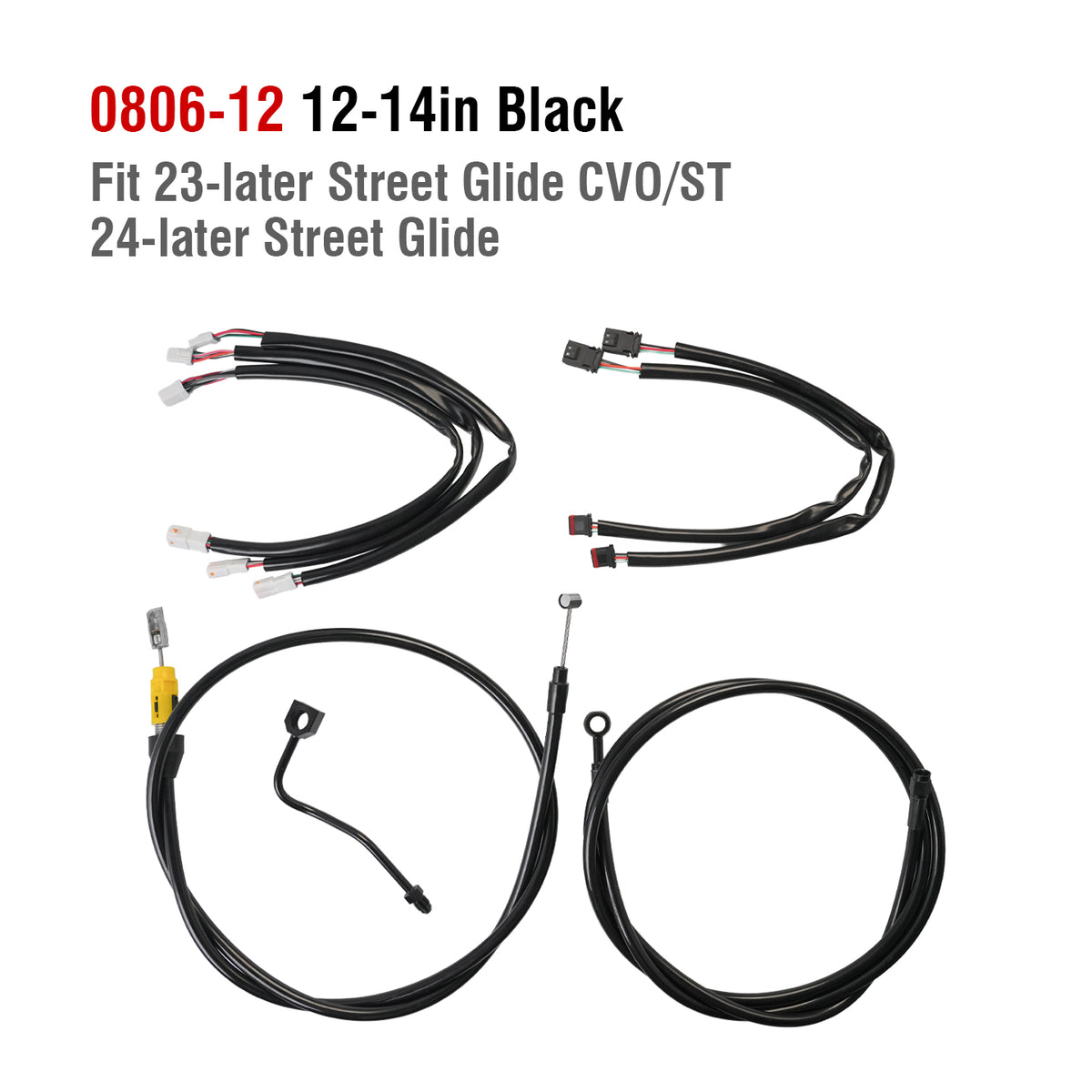 COMPLETE HANDLEBAR CABLE & BRAKE LINE KIT