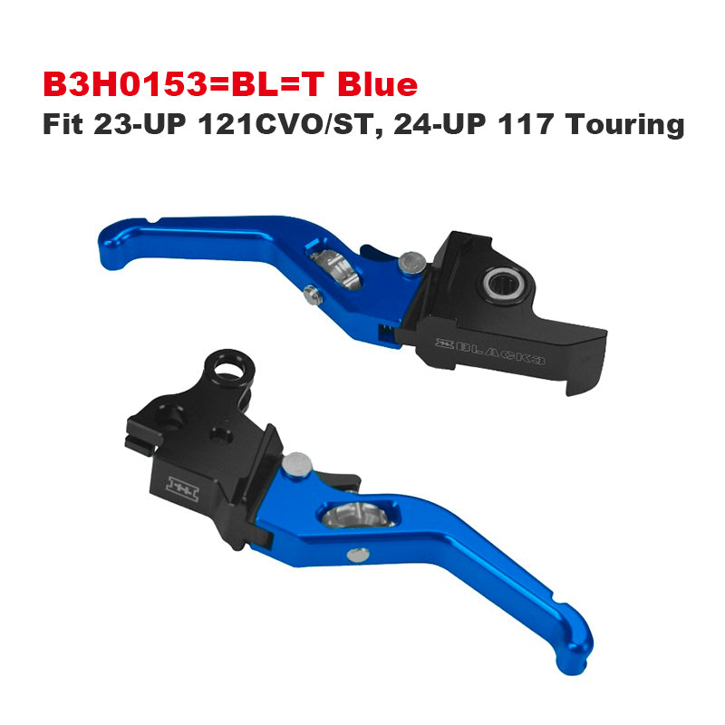 Black3 Adjustable 3-Finger Aluminum Alloy Levers for 121CVO 117 Touring and Softail Motorcycle Colors Accessories
