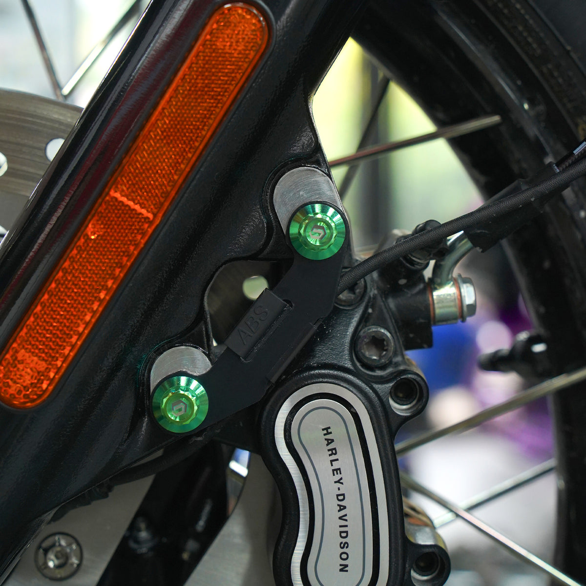 BRAKE CALIPER BRACKET AND FRONT FENDER TITANIUM ALLOY BOLTS