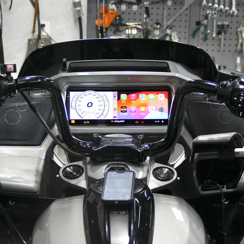 New HD 121 CVO Road/Street Glide Indian Goldwing Motorcycle with Carplay Fit Wireless Connectivity Bike CarPlay AI Box
