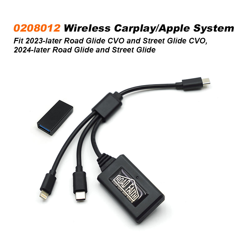 New HD 121 CVO Road/Street Glide Indian Goldwing Motorcycle with Carplay Fit Wireless Connectivity Bike CarPlay AI Box