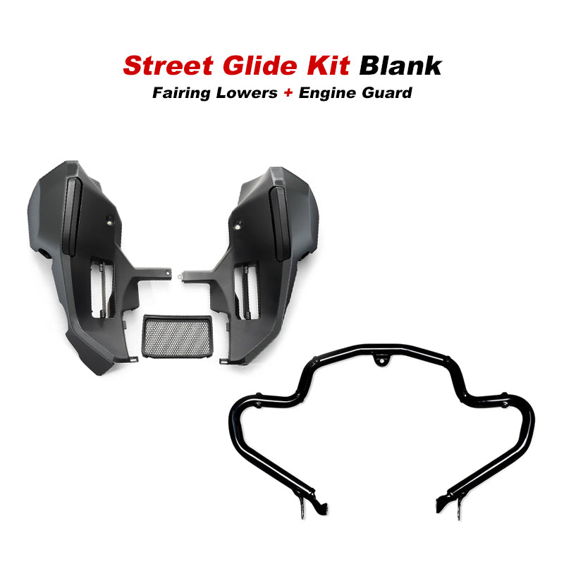 New Lower Fairing 23-later 121CVO 24-later 117 Street Glide Road Glide Wind-cheating Motorcycle Black Control Airflow