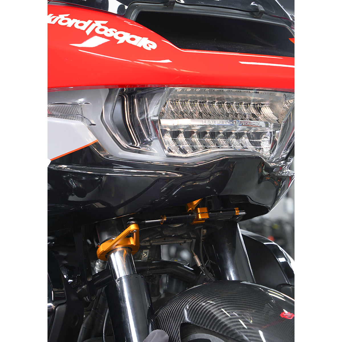 OHLINS STEERING DAMPER BRACKET FOR ROAD GLIDE