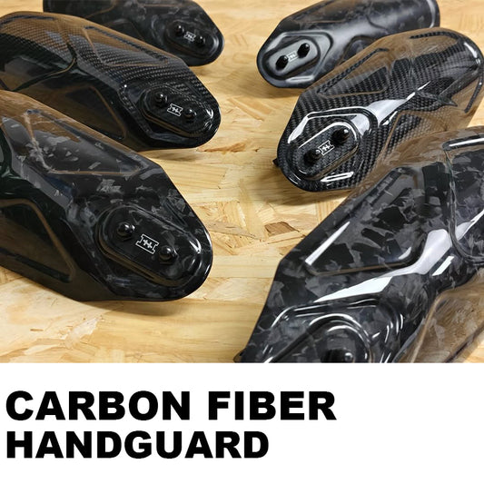 Black3 Carbon Fiber Front Hand Guards PB Style for Touring and Softail Motorcycle Retrofit/Upgrade Accessories