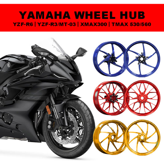 New Customized Aluminum Alloy Wheel Hub for Yamaha Motorcycle YZF-R6/R3 MT-03 XMAX300 TMAX530/560