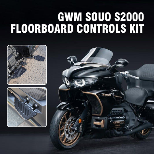 GWM SOUO S2000 Motorcycle Floorboard Controls Kit Front & Rear Footpegs Brake Pedal Highway Peg Mounts Kit