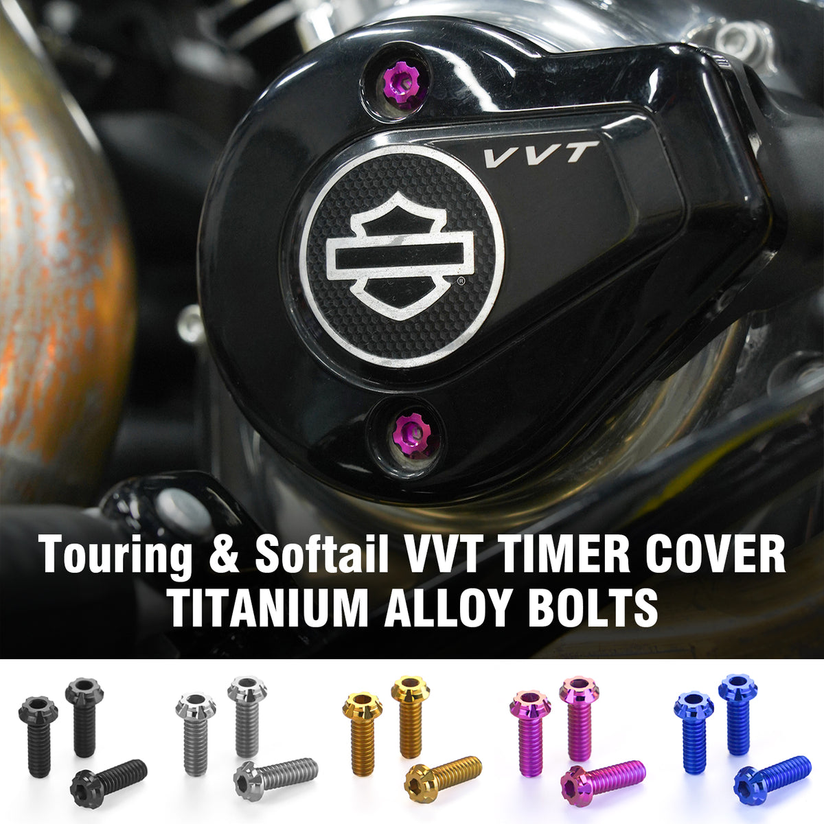 VVT TIMER COVER TITANIUM ALLOY BOLTS