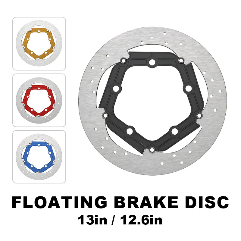 5-Bolt Performance 13 Inch 7075 Aluminum Front Brake Rotor for HD Touring Motorcycle Retrofit/Upgrade 12.6 Inch Disc