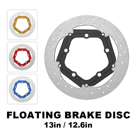 5-Bolt Performance 13 Inch 7075 Aluminum Front Brake Rotor for HD Touring Motorcycle Retrofit/Upgrade 12.6 Inch Disc
