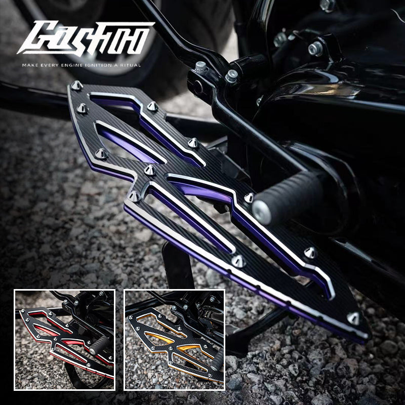 GASHOO Motorcycle Accessories Rider/Passenger Footboard Aluminum Fit Touring FL Softail Modified Back Foot Pegs Foot Controls