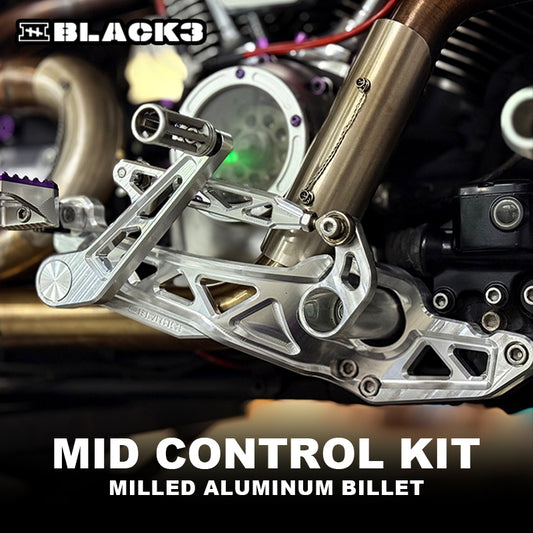 Black3 2014-later Motorcycle Touring Mid Control Kit Aluminum Alloy Right Assembly Foot Control Replacement Mounts Customize