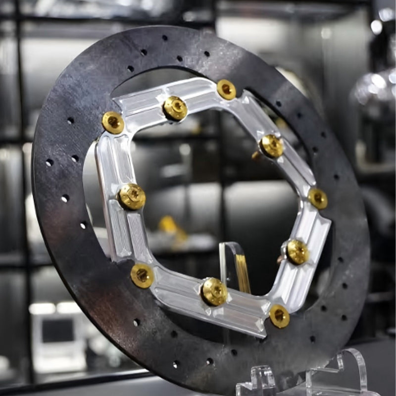 13" Performance Brake Rotor 7075 Aluminum 5-Bolt Lower for HD Touring Motorcycle 12.6" Brake Disc Retrofit/Upgrade