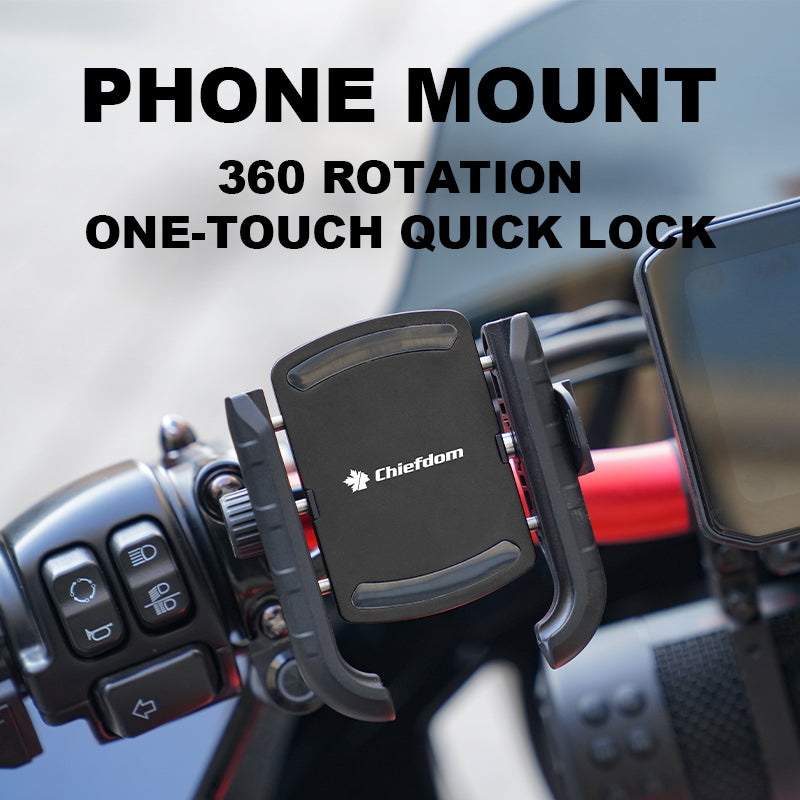 HD Touring Softail XL 883 and Indian Quick Lock 360 Rotation Phone Holder Motorcycle Handlebar Phone Mount Accessory