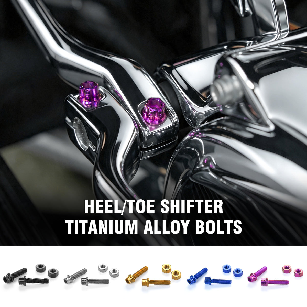 HEEL/TOE SHIFTER TITANIUM ALLOY BOLTS