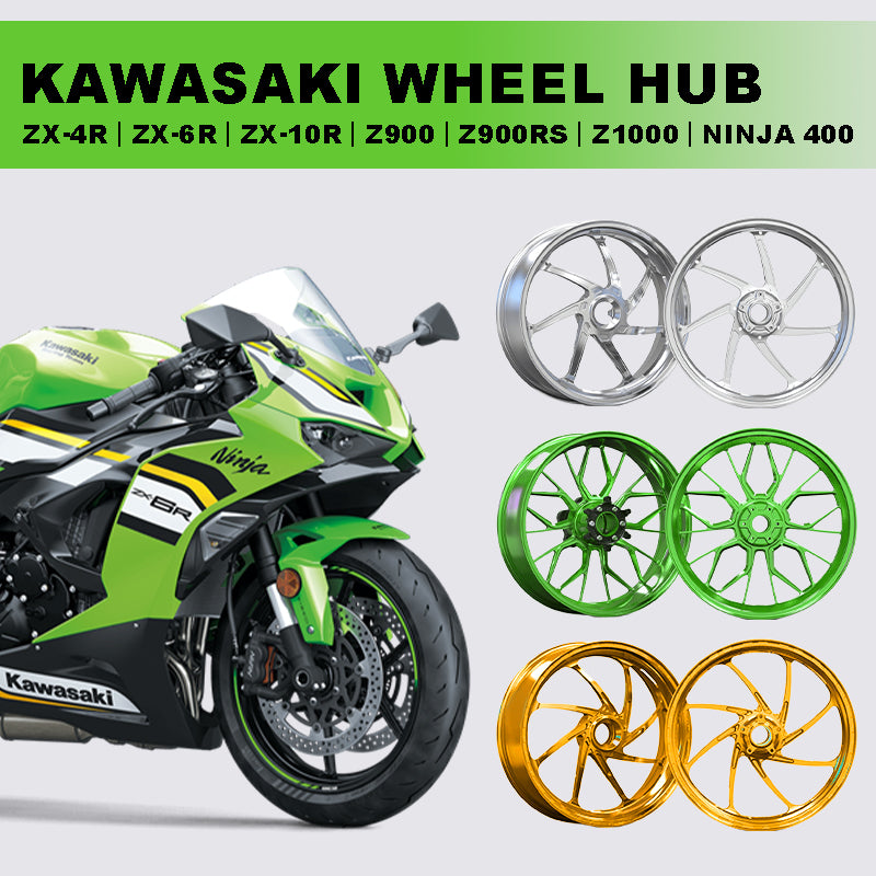 New CNC Aluminum Alloy Customized Wheel Hub for Kawasaki Motorcycle ZX-4R/6R/10R NINJA 400 Z900/1000