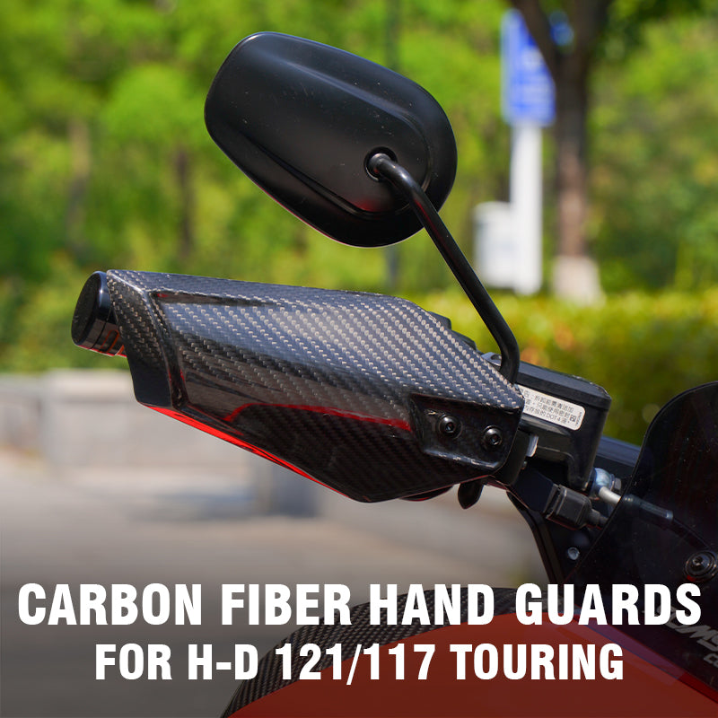 New Carbon Fiber Hand Guards for H-D 121CVO/24-Later Touring Motorcycle Road Glide Street Glide PB Style Accessories