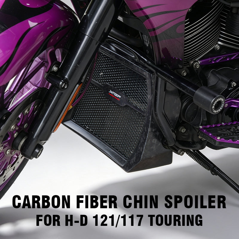 Performance Matte Forged Carbon Fiber Chin Spoiler for H-D 24-later Road Glide Street Glide 121CVO Touring Motorcycle
