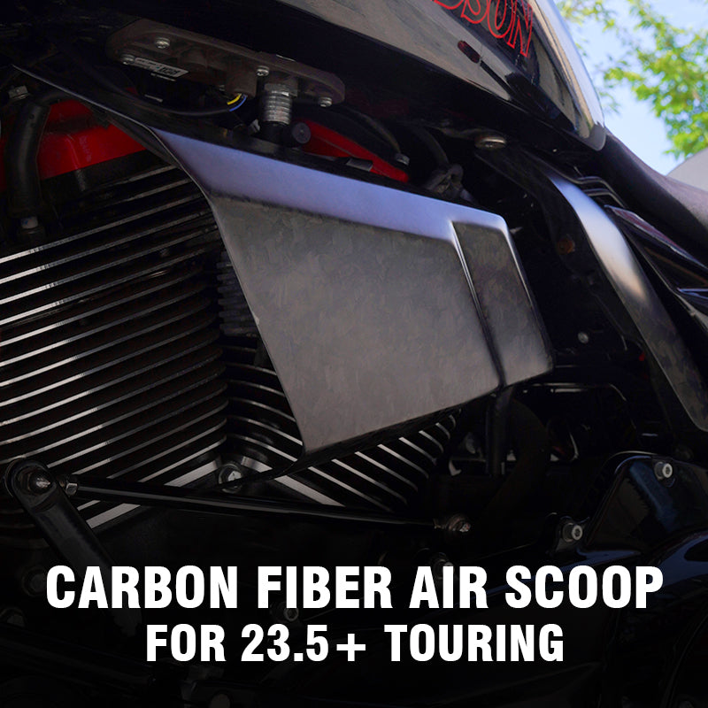 Carbon Fiber Air Scoop for 23.5-later Touring Motorcycle 121CVO/117 Road Glide Street Glide Coil Cover