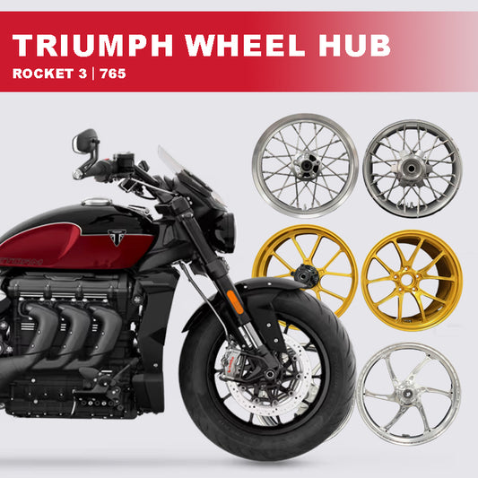 New WILDOUT Racing CNC Aluminum Alloy Customized Wheel Hub for Triumph Rocket 3 and 765 Motorcycle Retrofit/Upgrade