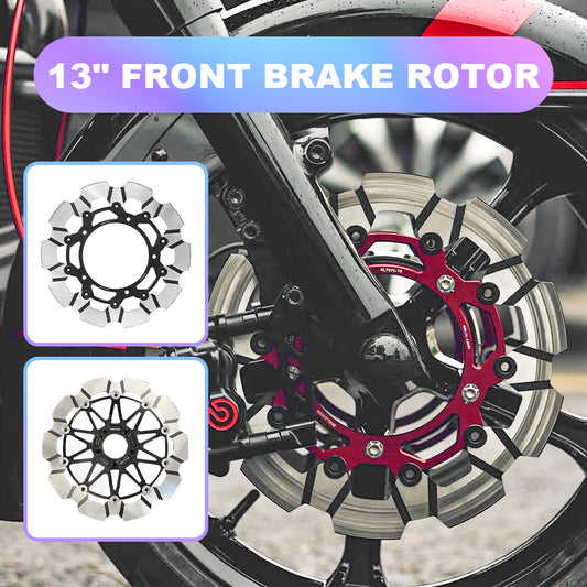 PB Style 5-Bolt Performance 13 Inch Front Brake Rotor for HD Touring and Softail Motorcycle Brake Systems