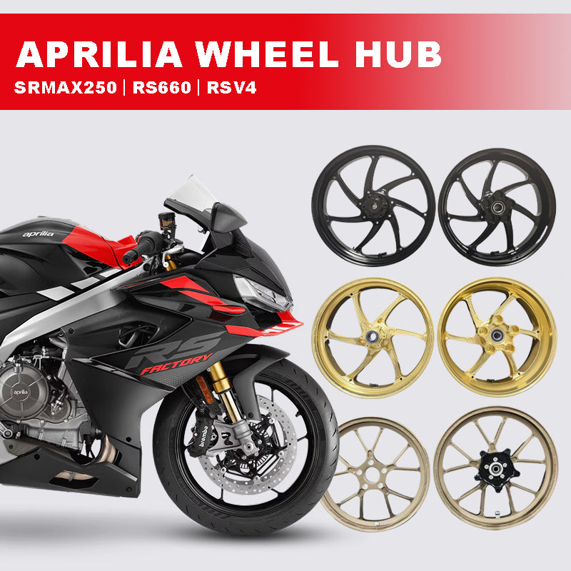 New WILDOUT Racing CNC Aluminum Alloy Customized Wheel Hub for Aprilia SRMAX250 RS660 RSV4 Motorcycle