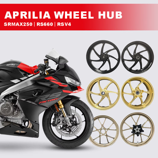 New WILDOUT Racing CNC Aluminum Alloy Customized Wheel Hub for Aprilia SRMAX250 RS660 RSV4 Motorcycle