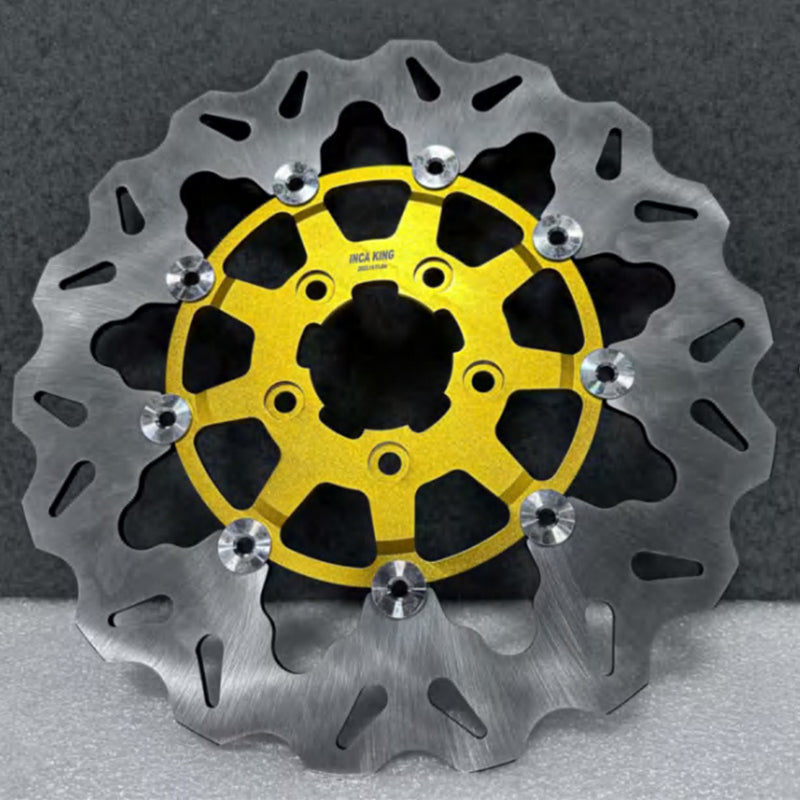 New High Performance 11.5" Front Rear Brake Rotor for Touring Softail Dyna 7075 Aluminum 5-Bolt 11.8" Disc Retrofit/Upgrade