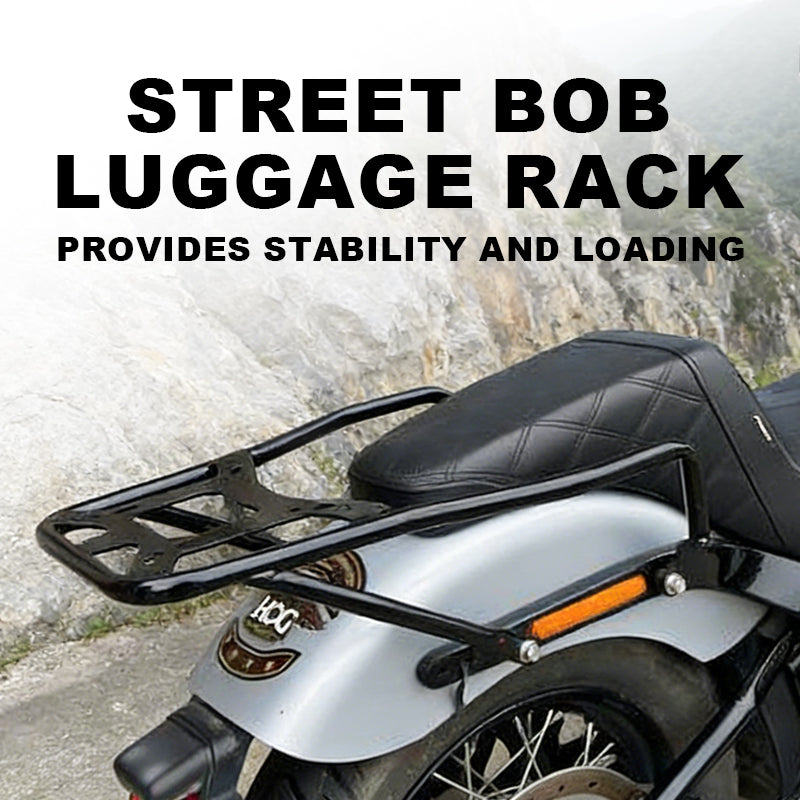 Rear Luggage Rack Iron Carrier Top Case Mount Bracket Passenger Grab Handle Bars M8 Softail Street Bob Standard FXBB