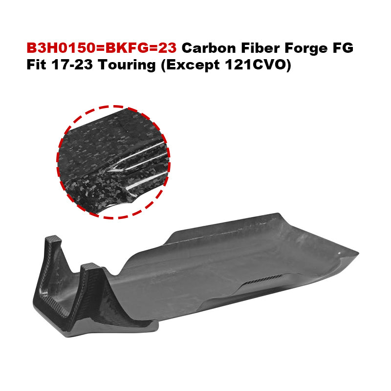 HD 121/117 Touring Motorcycle Carbon Fibre Skid Plate Protective Engine Guard Plate for 2017-later Road Glide Body Systems