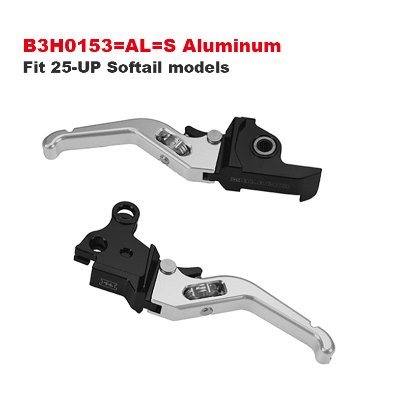 Black3 Adjustable 3-Finger Aluminum Alloy Levers for 121CVO 117 Touring and Softail Motorcycle Colors Accessories