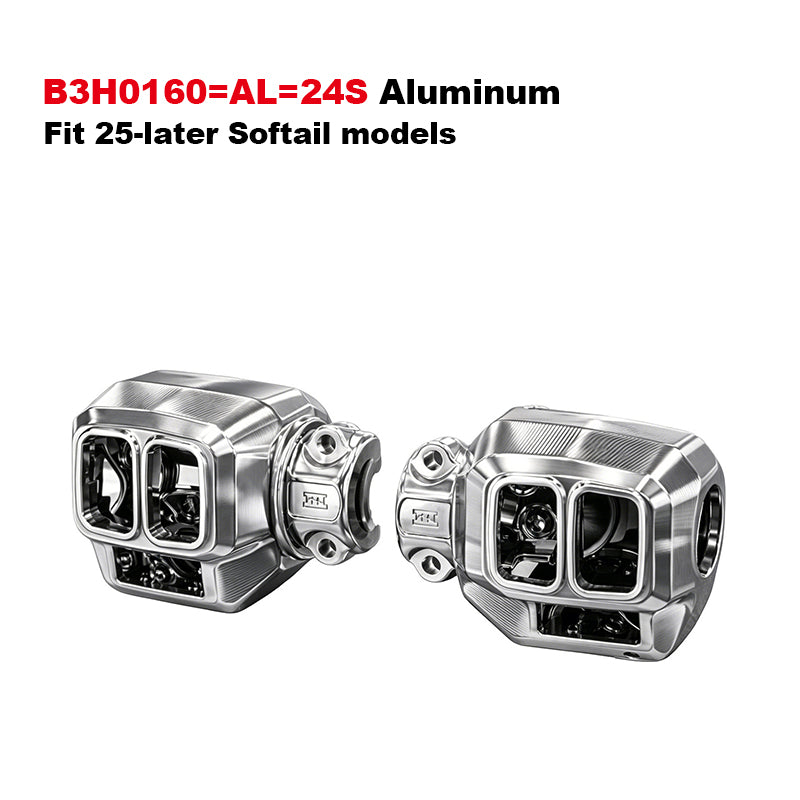 Black3 Aluminum Alloy Switch Housing for H-D 23.5+Touring and 117 Softail Motorcycle-For Replace/Repair