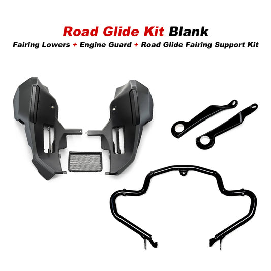 New Lower Fairing 23-later 121CVO 24-later 117 Street Glide Road Glide Wind-cheating Motorcycle Black Control Airflow