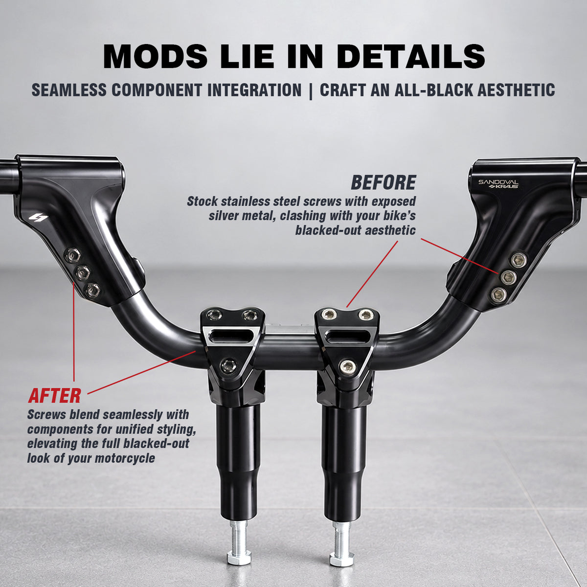 TITANIUM ALLOY BOLTS (KRAUS ADJUSTABLE ISO BAR / WORKMAN RISER)