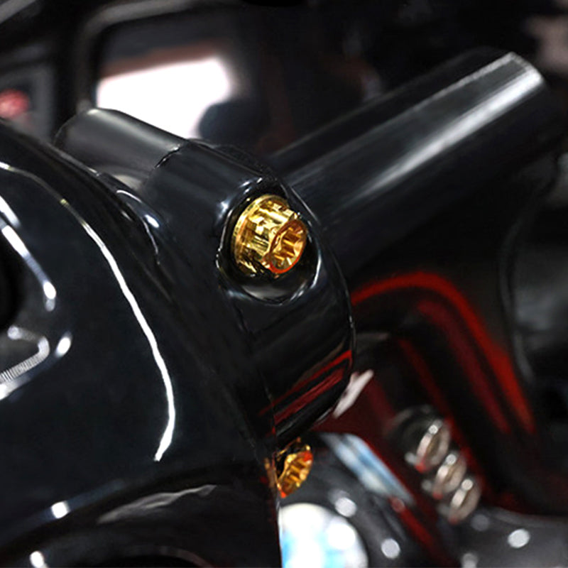 Titanium Alloy PB Style Handlebar Throttle Clutch Lever Clamp Bolts for HD Touring Softail Dyna Motorcycle