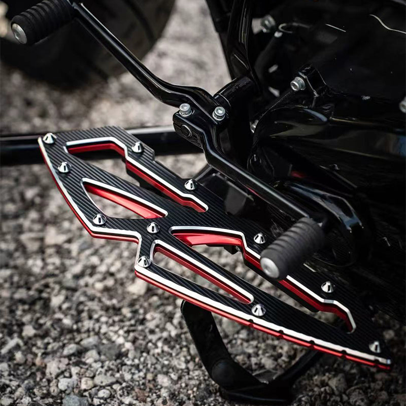 GASHOO Motorcycle Accessories Rider/Passenger Footboard Aluminum Fit Touring FL Softail Modified Back Foot Pegs Foot Controls