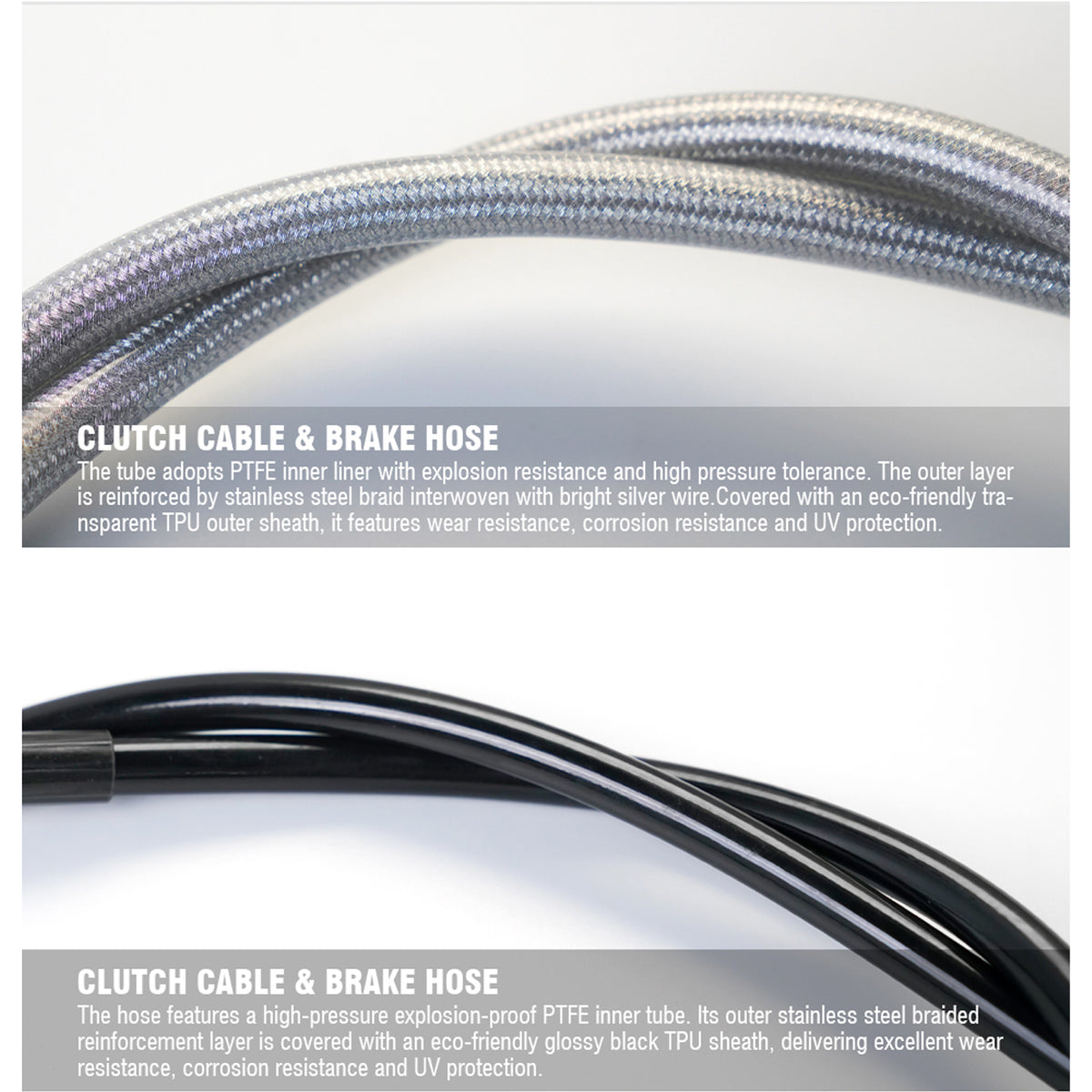 COMPLETE HANDLEBAR CABLE & BRAKE LINE KIT