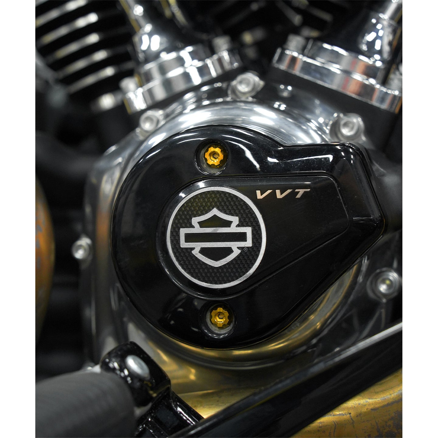 Chiefdom Derby Cover and VVT Timer Cover Titanium Alloy Bolts for H-D 121 Touring 117 Softail Motorcycle