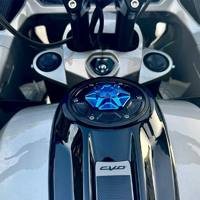 Aluminum CNC Color Locking Gas Cap Fit 2023-UP 121 Road Glide CVO/ST Fuel Tank Cap for 2024-UP Touring Street Glide Motorcycle