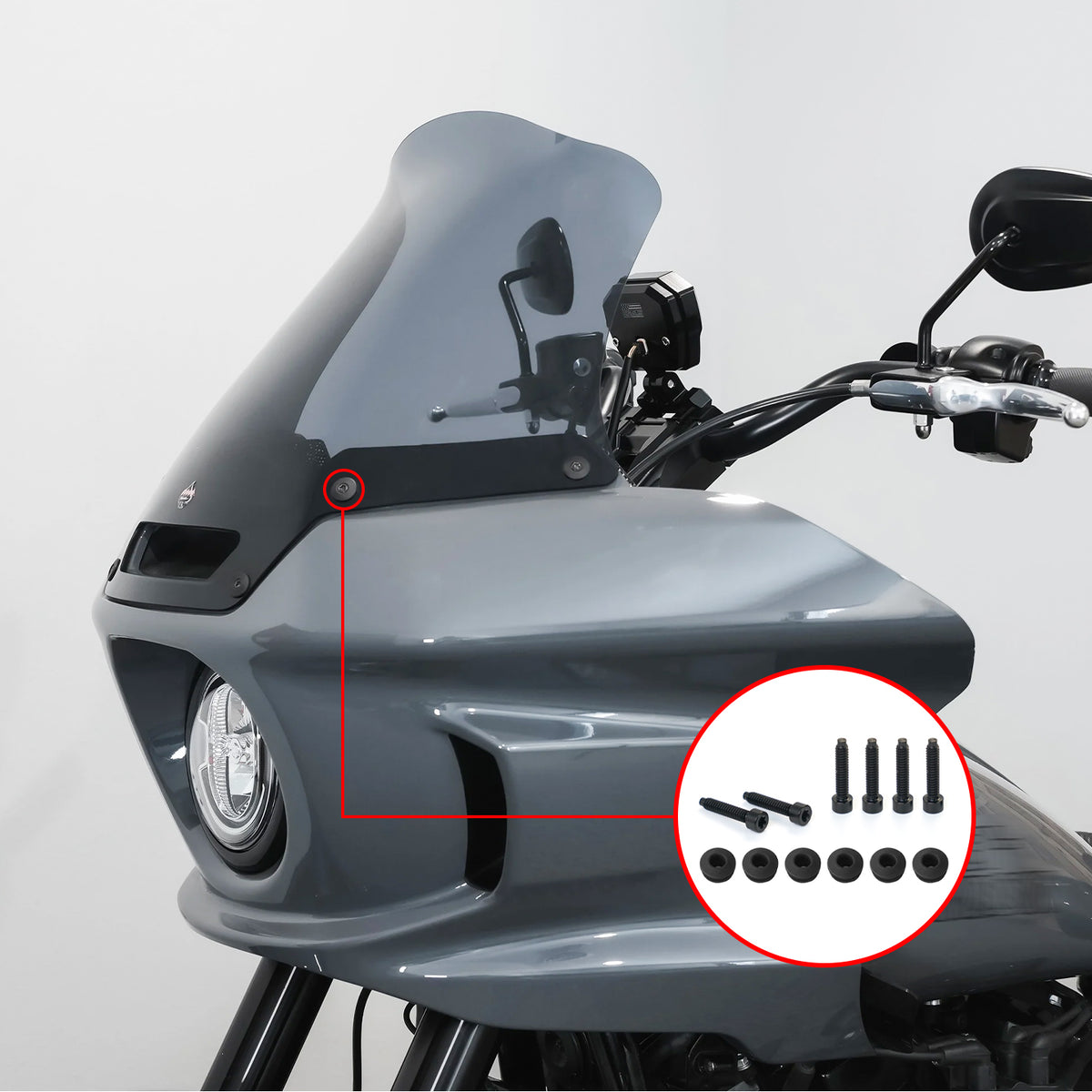 22+ LOW RIDER ST WINDSHIELD TITANIUM ALLOY BOLTS