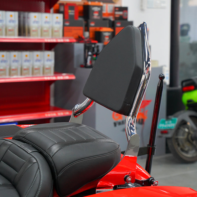 1.25inch Black Chrome Diablo Backrest Fit HD Touring Motorcycle 121CVO/117 Road Glide Street Glide Classic Passenger