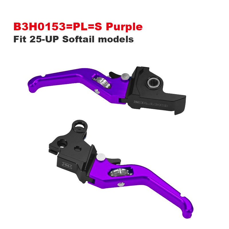 Black3 Adjustable 3-Finger Aluminum Alloy Levers for 121CVO 117 Touring and Softail Motorcycle Colors Accessories