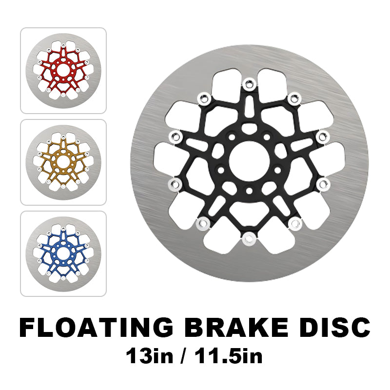 High Performance 13" 7075 Aluminum Floating Brake Rotor for 14-23 Touring 5-Bolt 11.5" Disc Fit Softail Dyna Motorcycle Part