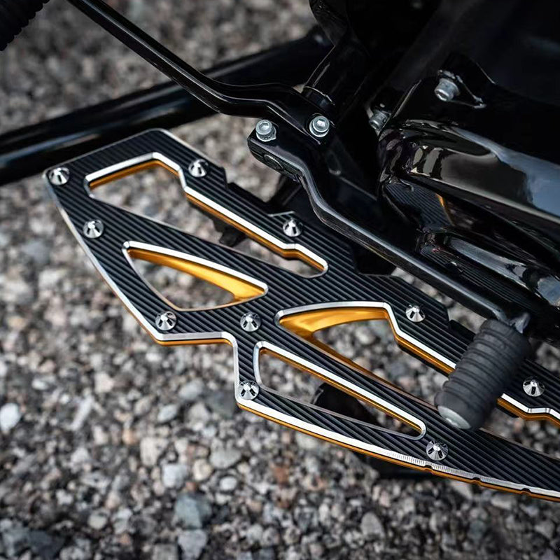 GASHOO Motorcycle Accessories Rider/Passenger Footboard Aluminum Fit Touring FL Softail Modified Back Foot Pegs Foot Controls