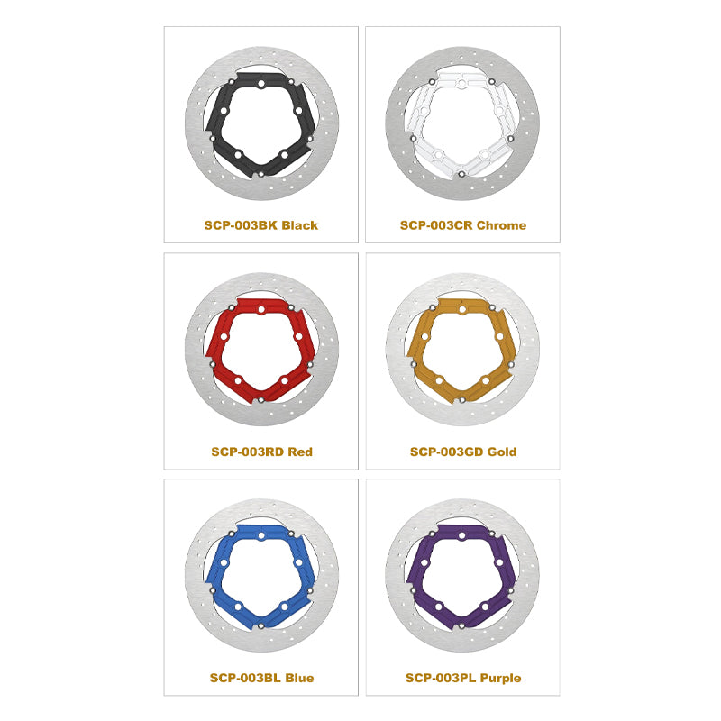 5-Bolt Performance 13 Inch 7075 Aluminum Front Brake Rotor for HD Touring Motorcycle Retrofit/Upgrade 12.6 Inch Disc