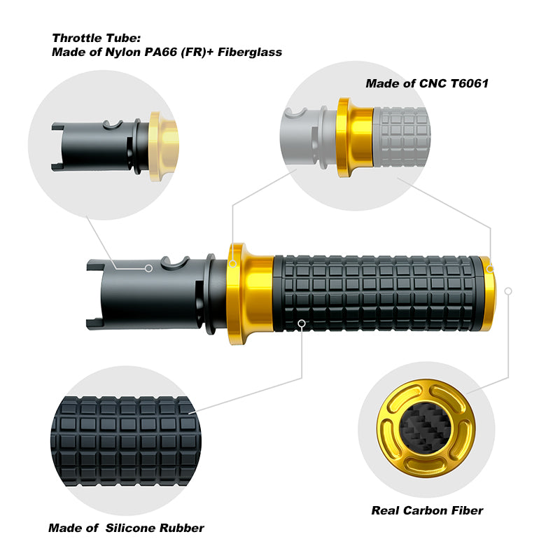 Multi-Color Anti-Slip Hand Grips for 121/117 Touring Softail Motorcycle XL Sportster Dyna Rubber Throttle Tube Grip