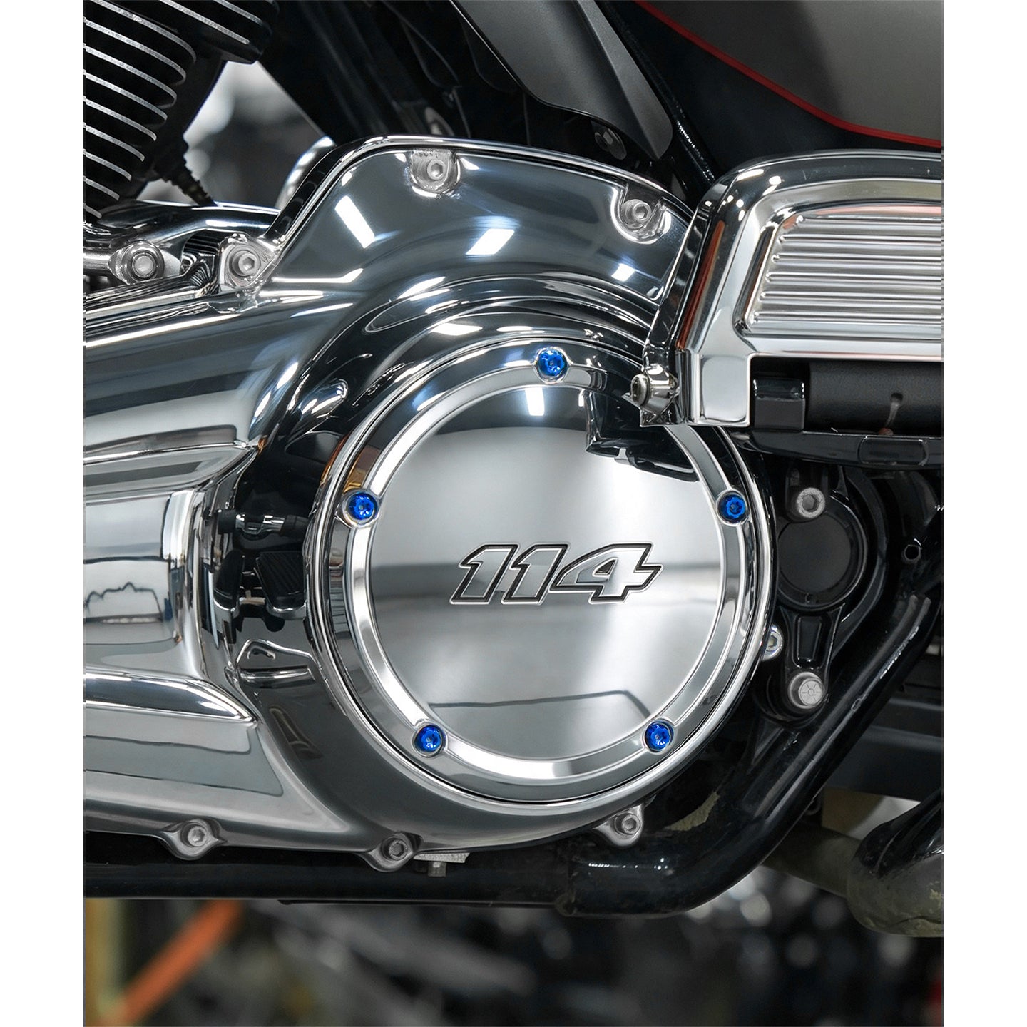 Chiefdom Derby Cover and VVT Timer Cover Titanium Alloy Bolts for H-D 121 Touring 117 Softail Motorcycle