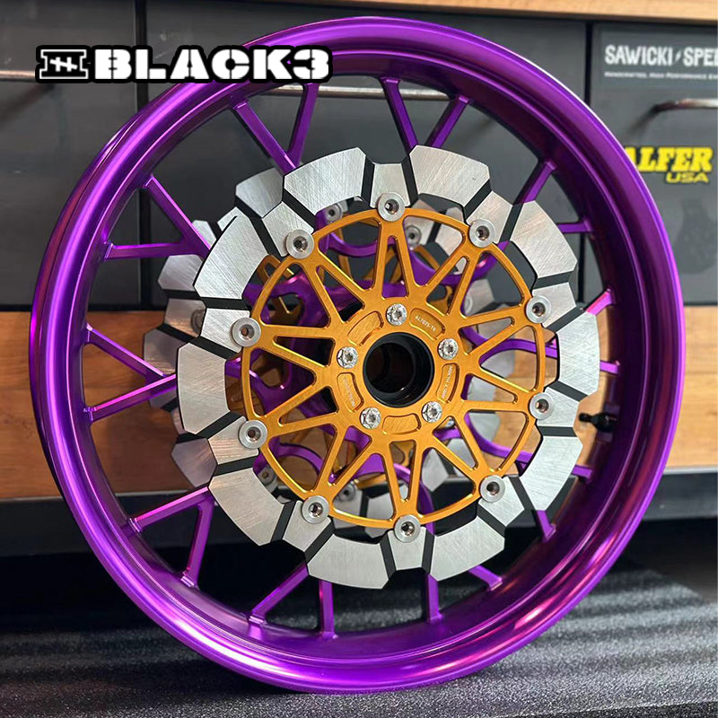 PB Style 5-Bolt Performance 13 Inch Front Brake Rotor for HD Touring and Softail Motorcycle Brake Systems