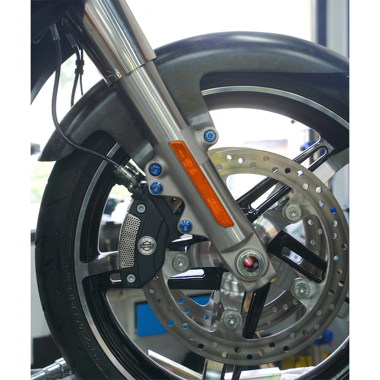Chiefdom Brake Caliper Bracket and Front Fender Titanium Alloy  Bolts for H-D Touring Softail XL Sportster Motorcycle