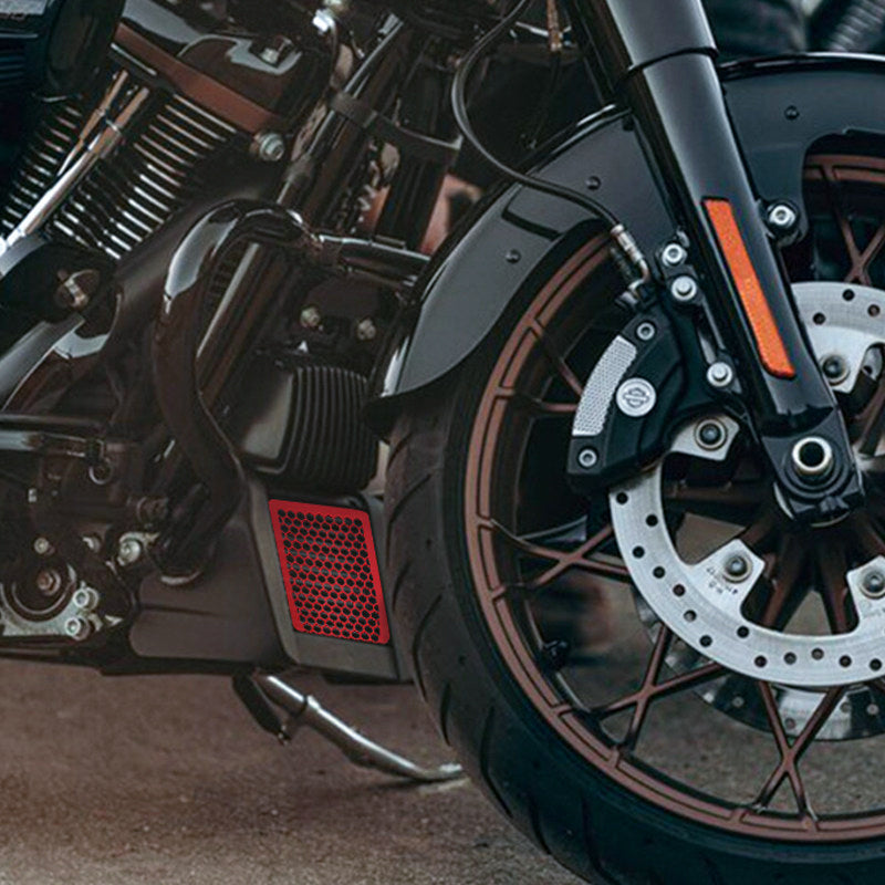 Aluminum Oil Cooler Guard for 17-23 Touring Motorcycle Multi-Color Mesh Grill Guard Fit Road Glide Street Glide Electra Glide